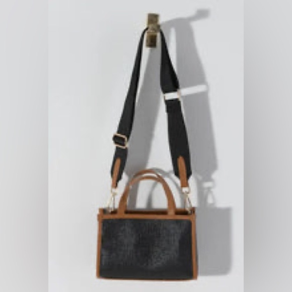 Piper Cross Body Bag-Black and Brown - Picture 3 of 3
